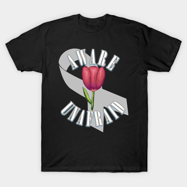 Tulip Silver Ribbon Parkinson's Awareness Month T-Shirt by AutomaticSoul